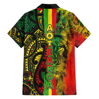 Aotearoa Reggae Family Matching Summer Maxi Dress and Hawaiian Shirt Maori Reggae-One Love LT03 - Polynesian Pride