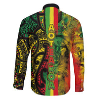 Aotearoa Reggae Family Matching Summer Maxi Dress and Hawaiian Shirt Maori Reggae-One Love LT03 - Polynesian Pride