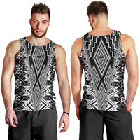 Aotearoa Tukutuku and Poutama Motif Classic Men Tank Top