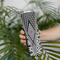 Aotearoa Tukutuku and Poutama Motif Classic Skinny Tumbler LT03 - Polynesian Pride