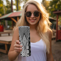 Aotearoa Tukutuku and Poutama Motif Classic Skinny Tumbler LT03 - Polynesian Pride