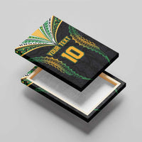 Custom Cook Islands Rugby League Canvas Wall Art Tatau Tribal Pattern-Special Edition Black Color