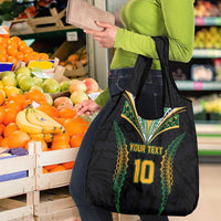 Custom Cook Islands Rugby League Grocery Bag Tatau Tribal Pattern-Special Edition Black Color