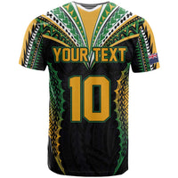 Custom Cook Islands Rugby League T Shirt Tatau Tribal Pattern-Special Edition Black Color