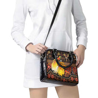 Australia and Papua New Guinea Together Shoulder Handbag Kangaroo Aboriginal Art and Bird-of-paradise Oro Tribal Motifs - Polynesian Pride