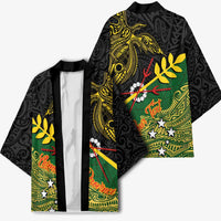 Personalized Chimpu Province Papua New Guinea Kimono Bird-of-paradise Art Tattoo and Melanesian Motifs - Polynesian Pride