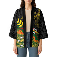 Personalized Chimpu Province Papua New Guinea Kimono Bird-of-paradise Art Tattoo and Melanesian Motifs - Polynesian Pride