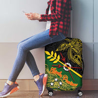 Chimpu Province Papua New Guinea Luggage Cover Bird-of-paradise Art Tattoo and Melanesian Motifs - Polynesian Pride
