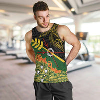 Personalized Chimpu Province Papua New Guinea Men Tank Top Bird-of-paradise Art Tattoo and Melanesian Motifs - Polynesian Pride