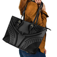 Hawaiian Kakau Art Tattoos Aquaman Style Leather Tote Bag Special Edition - Polynesian Pride