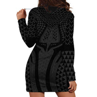 Hawaiian Kakau Art Tattoos Aquaman Style Hoodie Dress Black Version - Polynesian Pride