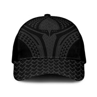 Hawaiian Kakau Art Tattoos Aquaman Style Mesh Trucker Cap Black Version LT03 One Size Black Black - Polynesian Pride
