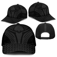 Hawaiian Kakau Art Tattoos Aquaman Style Mesh Trucker Cap Black Version LT03 - Polynesian Pride