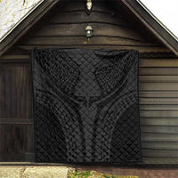 Hawaiian Kakau Art Tattoos Aquaman Style Quilt Black Version - Polynesian Pride