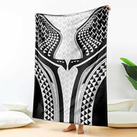 Hawaiian Kakau Art Tattoos Aquaman Style Blanket White Version - Polynesian Pride
