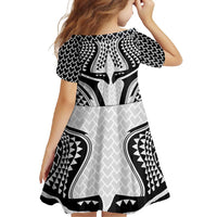 Hawaiian Kakau Art Tattoos Aquaman Style Family Matching Tank Maxi Dress and Hawaiian Shirt White Version - Polynesian Pride