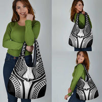 Hawaiian Kakau Art Tattoos Aquaman Style Grocery Bag White Version - Polynesian Pride