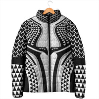 Hawaiian Kakau Art Tattoos Aquaman Style Padded Jacket White Version - Polynesian Pride