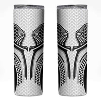 Hawaiian Kakau Art Tattoos Aquaman Style Skinny Tumbler White Version - Polynesian Pride