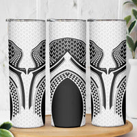 Hawaiian Kakau Art Tattoos Aquaman Style Skinny Tumbler White Version - Polynesian Pride