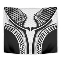 Hawaiian Kakau Art Tattoos Aquaman Style Tapestry White Version - Polynesian Pride