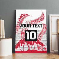 Cook Islands Marathon 2025-Pursuit in Paradise Canvas Wall Art Red Color