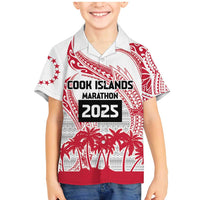 Cook Islands Marathon 2025-Pursuit in Paradise Family Matching Mermaid Dress and Hawaiian Shirt Red Color LT03 Son's Shirt Red - Polynesian Pride