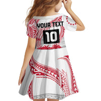 Cook Islands Marathon 2025-Pursuit in Paradise Family Matching Off The Shoulder Long Sleeve Dress and Hawaiian Shirt Red Color