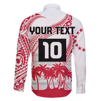 Cook Islands Marathon 2025-Pursuit in Paradise Family Matching Short Sleeve Bodycon Dress and Hawaiian Shirt Red Color LT03 - Polynesian Pride