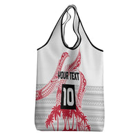 Cook Islands Marathon 2025-Pursuit in Paradise Grocery Bag Red Color