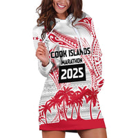 Cook Islands Marathon 2025-Pursuit in Paradise Hoodie Dress Red Color