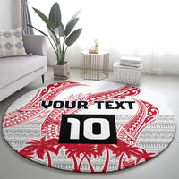 Cook Islands Marathon 2025-Pursuit in Paradise Round Carpet Red Color