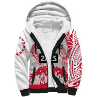 Cook Islands Marathon 2025-Pursuit in Paradise Sherpa Hoodie Red Color