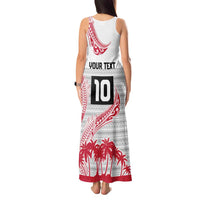 Cook Islands Marathon 2025-Pursuit in Paradise Tank Maxi Dress Red Color