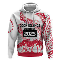 Cook Islands Marathon 2025-Pursuit in Paradise Zip Hoodie Red Color