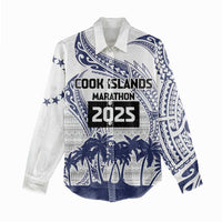 Cook Islands Marathon 2025-Pursuit in Paradise Women Casual Shirt Blue Color LT03 - Polynesian Pride
