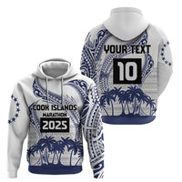 Cook Islands Marathon 2025-Pursuit in Paradise Zip Hoodie Blue Color