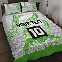 Cook Islands Marathon 2025-Pursuit in Paradise Quilt Bed Set Green Color