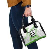 Cook Islands Marathon 2025-Pursuit in Paradise Shoulder Handbag Green Color