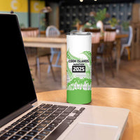 Cook Islands Marathon 2025-Pursuit in Paradise Skinny Tumbler Green Color LT03 - Polynesian Pride