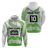 Cook Islands Marathon 2025-Pursuit in Paradise Zip Hoodie Green Color
