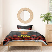 Papua New Guinea Bird-of-Paradise Bedding Set Coat of Arms and Tribal Patterns