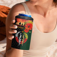 New Zealand and Australia ANZAC Day 4 in 1 Can Cooler Tumbler Lest We Forget Indigenous and Maori Pattern LT03 - Polynesian Pride