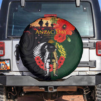 New Zealand and Australia ANZAC Day Spare Tire Cover Lest We Forget Indigenous and Maori Pattern LT03 Multicolor - Polynesian Pride