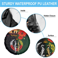 New Zealand and Australia ANZAC Day Spare Tire Cover Lest We Forget Indigenous and Maori Pattern LT03 - Polynesian Pride
