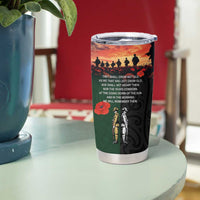 New Zealand and Australia ANZAC Day Tumbler Cup Lest We Forget Indigenous and Maori Pattern