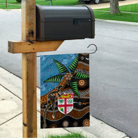 Fiji and Australia Garden Flag Fijian and Aboriginal mix Culture LT03 - Polynesian Pride