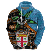 Fiji and Australia Hoodie Fijian and Aboriginal mix Culture