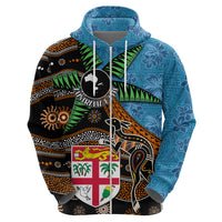 Fiji and Australia Hoodie Fijian and Aboriginal mix Culture