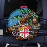 Fiji and Australia Spare Tire Cover Fijian and Aboriginal mix Culture LT03 - Polynesian Pride